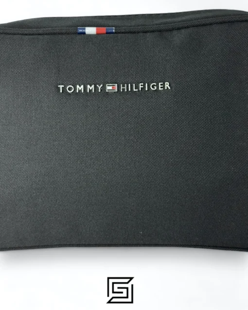 Bags,Leather,Men Tommy Hilfiger leather Tommy Handbag BOX FABRIC Tommy METAL Middle LOGO TM1023-7/BLACK Tommy Hilfiger