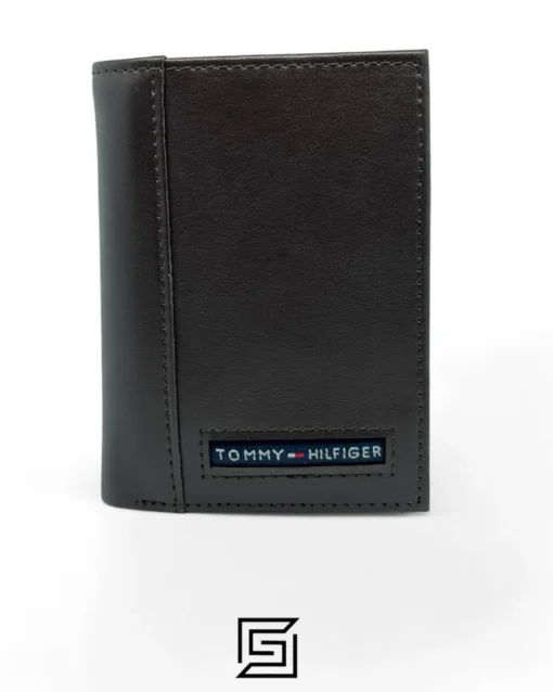 Leather,Wallets Tommy Hilfiger leather TOMMY SINGLE WALLET TRIFOLD FLAT/DARK BROWN Tommy Hilfiger