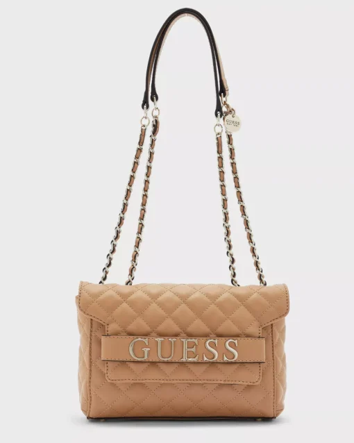 Bags,For women,Leather Guess leather BAG VG797021 ILLY CONVERTIBE CROSSBODY CAMEL Guess