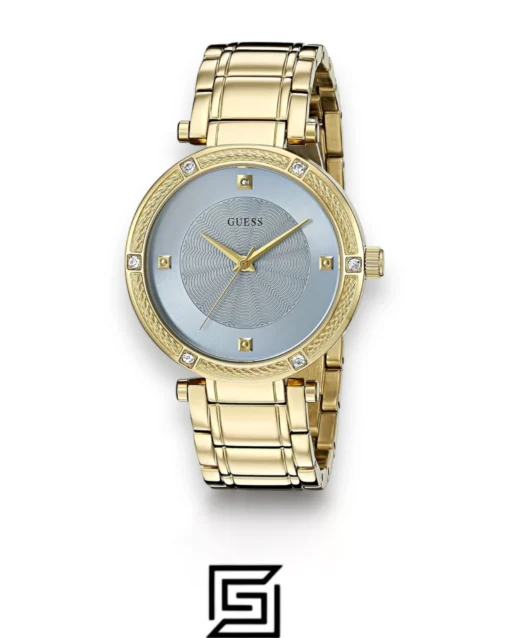 For women,Watches,For women,Original Watches watches GUESS Dressy Gold-tone Blue Dial - W0695L2 Guess