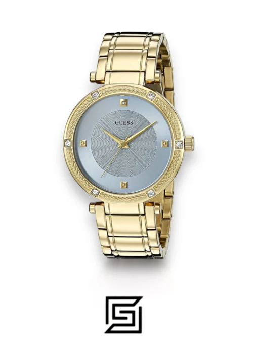 Original Watches,Women original-watches GUESS Dressy Gold-tone Blue Dial - W0695L2 Guess