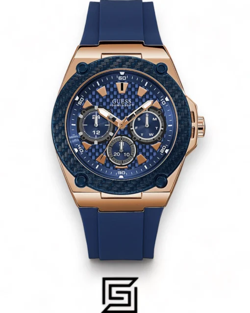 For men,Watches,For men,Original Watches original-watches Guess Legacy Blue Silicon Band Watch - W1049G2 Guess