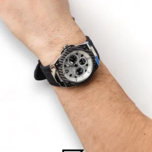 Men,Watches,Men,Original Watches original-watches Guess Wire Accent Bezel Round Silicone Analog Watch For Men - W1049G3 Guess