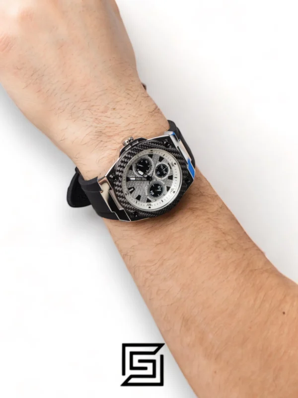 Men,Watches,Men,Original Watches original-watches Guess Wire Accent Bezel Round Silicone Analog Watch For Men - W1049G3 Guess