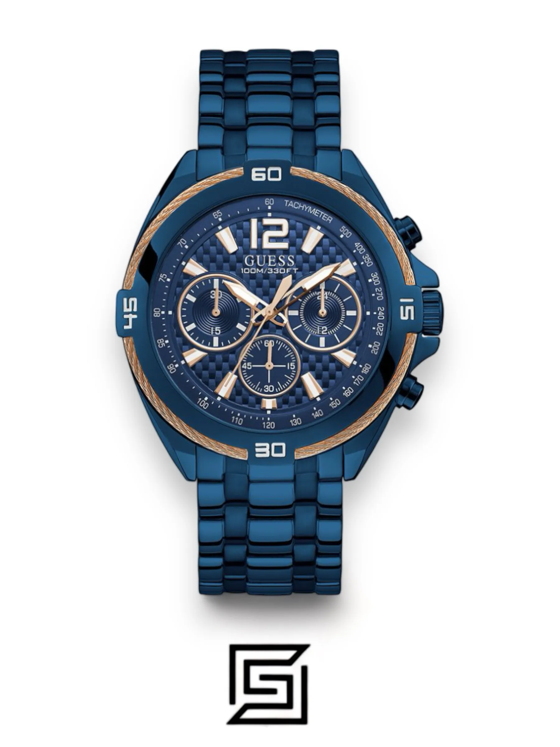 Men,Original Watches Guess original-watches Quartz Analog Watch Display and Stainless Steel Strap - W1258G3 Guess