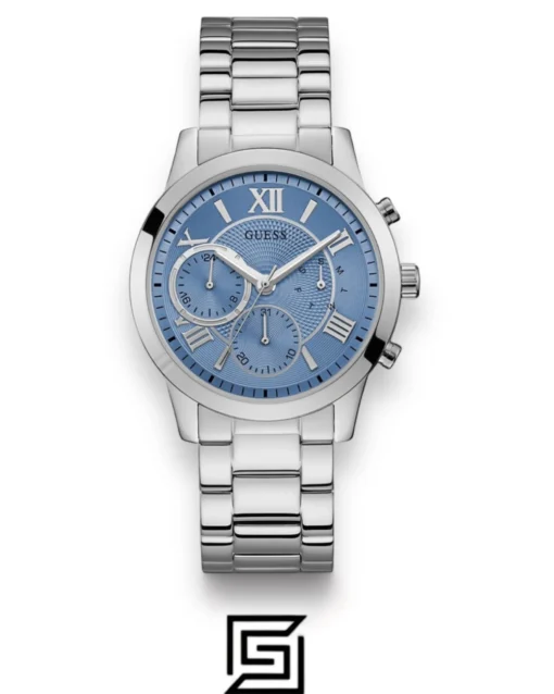 For women,Watches,For women,Original Watches Guess original-watches Women's Silver Stainless Steel Analog Blue Dial Quartz Watch - U1070L4 Guess