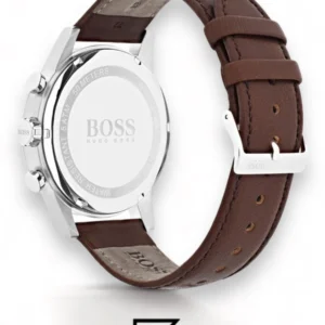 Men,Original Watches original-watches Hugo Boss Men's Black Dial Leather Band Watch - 1513494 Boss