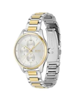 For women,Original Watches Hugo Boss w original-watches Women's Analog Quartz Watch with Stainless Steel Strap 1502585, Silver White, bracelet Hugo Boss w