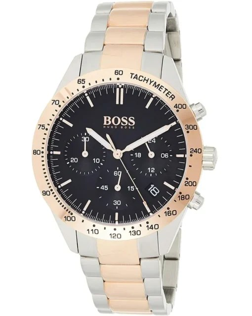 For men,Original Watches Hugo Boss original-watches 1513584 Black Talent Steel Two Tone Men's Watch Hugo Boss