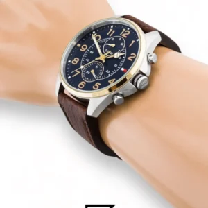 Men,Original Watches Tommy Hilfiger original-watches Men's Blue Dial Leather Band Watch - 1791275 Tommy Hilfiger
