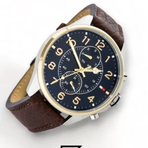 Men,Original Watches Tommy Hilfiger original-watches Men's Blue Dial Leather Band Watch - 1791275 Tommy Hilfiger