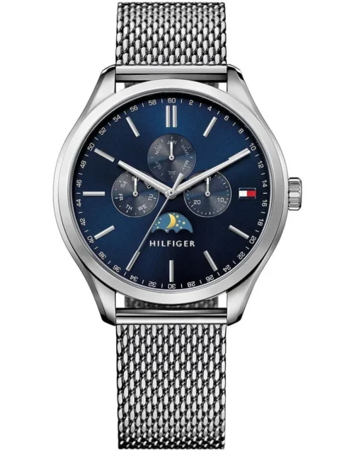 For men,Original Watches Tommy Hilfiger original-watches Men's Blue Dial Stainless Steel Band Watch - 1791302 Tommy Hilfiger