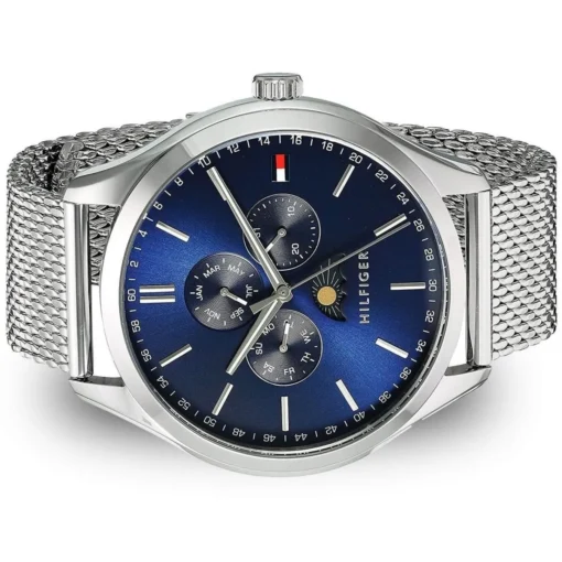 For men,Original Watches Tommy Hilfiger original-watches Men's Blue Dial Stainless Steel Band Watch - 1791302 Tommy Hilfiger