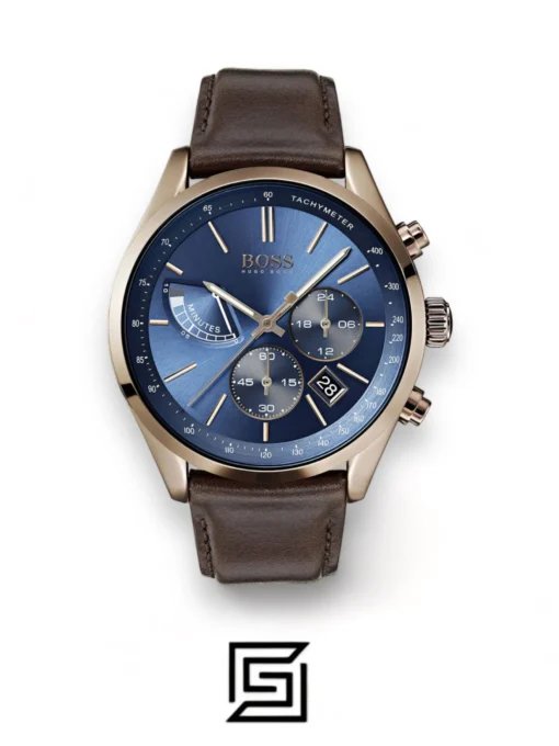 For men,Watches,For men,Original Watches Hugo Boss original-watches Men's Blue Dial Color Leather Strap Watch - 1513604 Hugo Boss