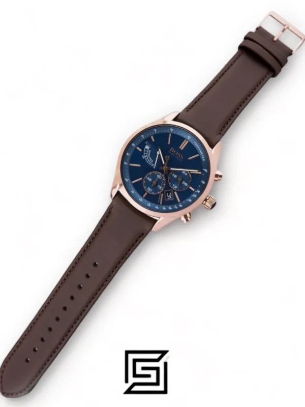 Men,Original Watches Hugo Boss watches Men's Blue Dial Color Leather Strap Watch - 1513604 Boss