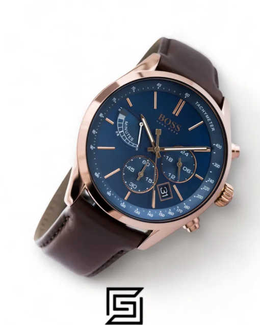 For men,Watches,For men,Original Watches Hugo Boss original-watches Men's Blue Dial Color Leather Strap Watch - 1513604 Hugo Boss