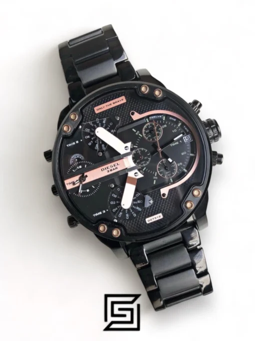 Men,Original Watches Diesel original-watches Black Stainless Black dial Chronograph for Men - DZ7312 Diesel