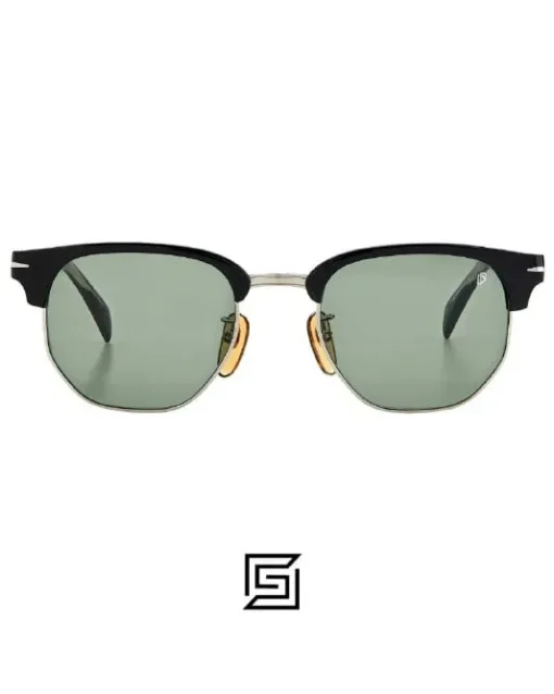 For men,Sunglasses David Beckham sunglasses DB 1002/S - Black Ruthenium - Green Lightgreen Antireflex David Beckham