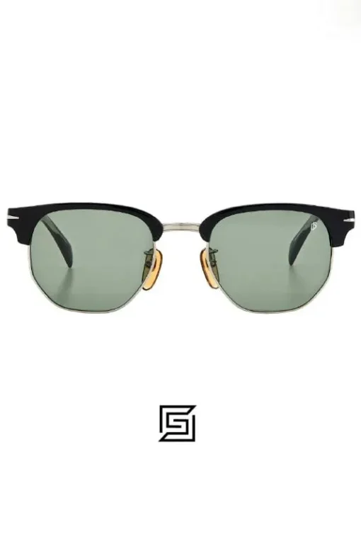 For men,Sunglasses David Beckham sunglasses DB 1002/S - Black Ruthenium - Green Lightgreen Antireflex David Beckham