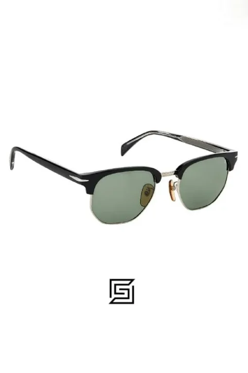 For men,Sunglasses David Beckham sunglasses DB 1002/S - Black Ruthenium - Green Lightgreen Antireflex David Beckham