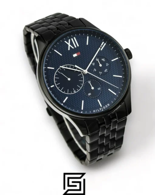 Men,Original Watches Tommy Hilfiger original-watches DAMON Blue Strap Gents Wrist Watch - 1791454 Tommy Hilfiger