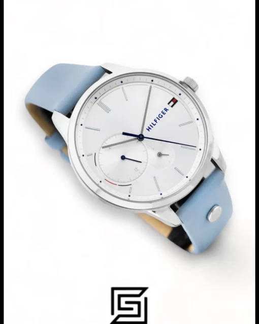 For women,Watches,For women,Original Watches Tommy Hilfiger original-watches Leather Round Analog Water Resistant Baby Blue - 1782023 Tommy Hilfiger