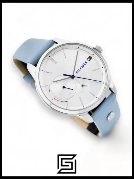 For women,Watches,For women,Original Watches Tommy Hilfiger original-watches Leather Round Analog Water Resistant Baby Blue - 1782023 Tommy Hilfiger