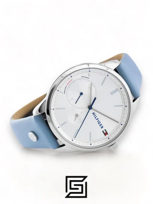 For women,Watches,For women,Original Watches Tommy Hilfiger original-watches Leather Round Analog Water Resistant Baby Blue - 1782023 Tommy Hilfiger