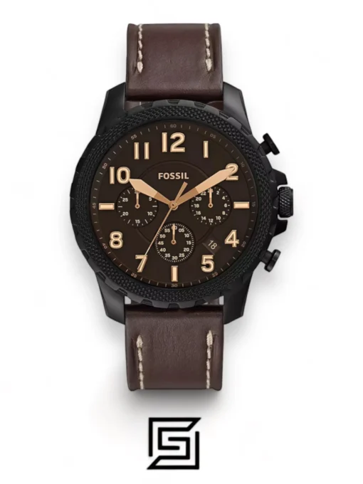 Men,Original Watches Fossil original-watches Bowman Chronograph Brown Leather Watch - FS5601 Fossil