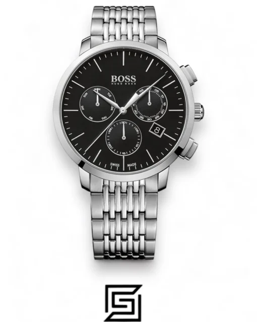 For men,Watches,For men,Original Watches Hugo Boss watches Chronograph Men's Black Dial Stainless Steel Band Watch - 1513267 Hugo Boss