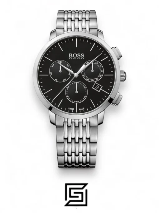 For men,Watches,For men,Original Watches Hugo Boss watches Chronograph Men's Black Dial Stainless Steel Band Watch - 1513267 Hugo Boss