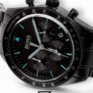 Men,Original Watches Hugo Boss original-watches Men's Chronograph Trophy Black Stainless Steel Bracelet Watch 44mm - 1513675 Boss