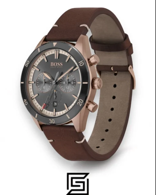 For men,Watches,For men,Original Watches Hugo Boss original-watches Analogue Multifunction Quartz Watch for Men with Brown Leather Strap - 1513861 Hugo Boss