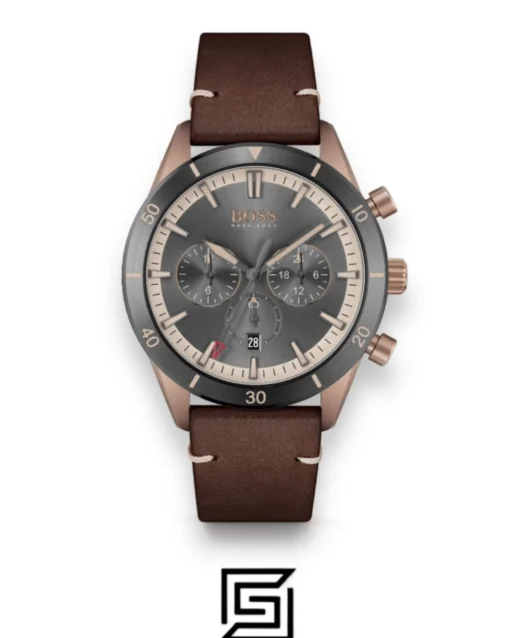 For men,Watches,For men,Original Watches Hugo Boss original-watches Analogue Multifunction Quartz Watch for Men with Brown Leather Strap - 1513861 Hugo Boss