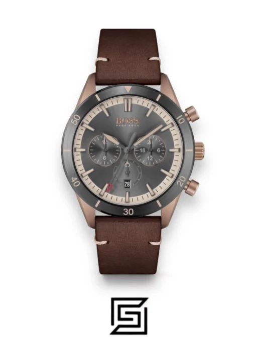 For men,Watches,For men,Original Watches Hugo Boss original-watches Analogue Multifunction Quartz Watch for Men with Brown Leather Strap - 1513861 Hugo Boss