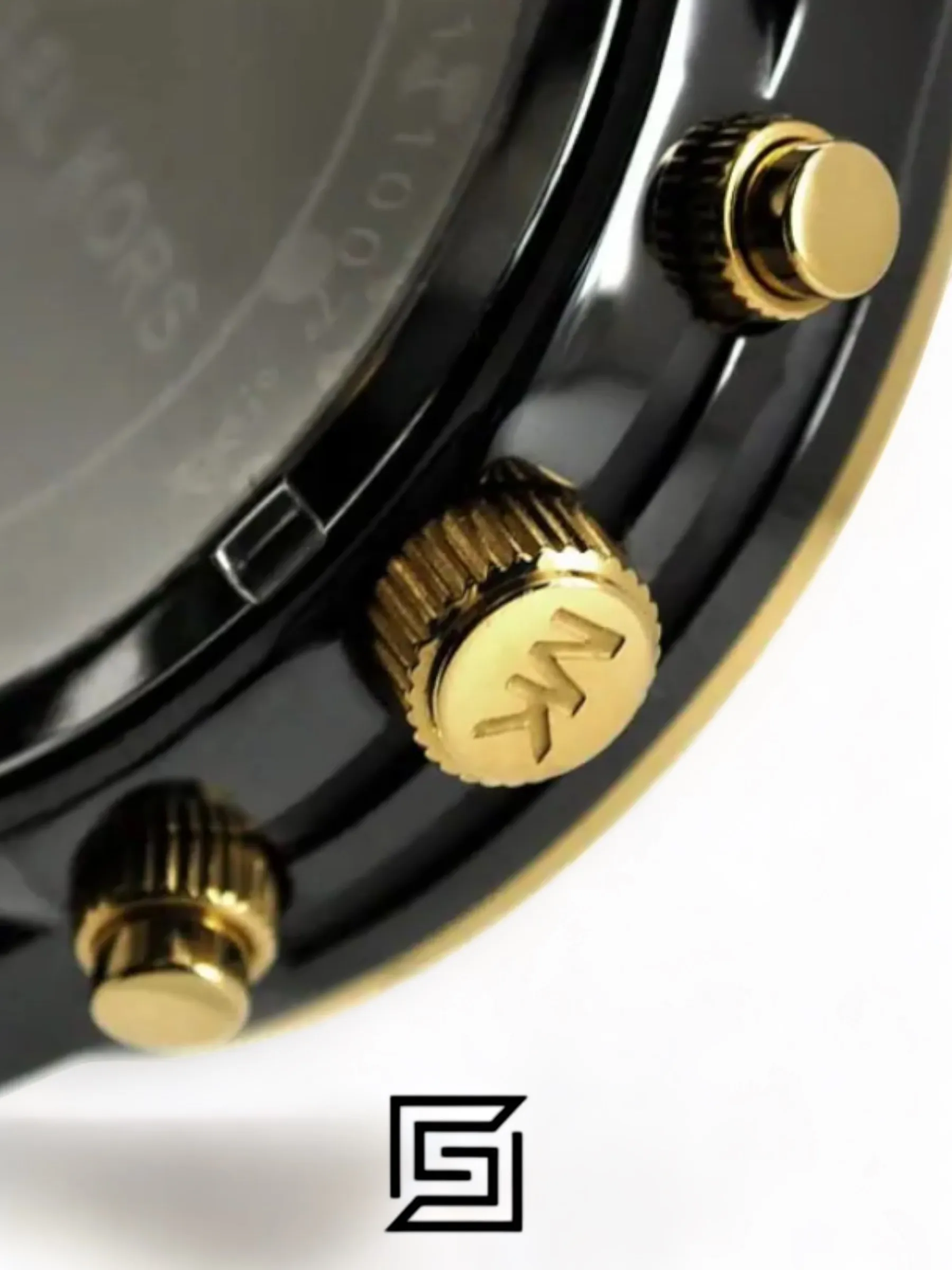 Original Watches,Women Michael Kors original-watches Women's Black Ceramic Runway Gold Glitz Watch - MK5270 Michael Kors