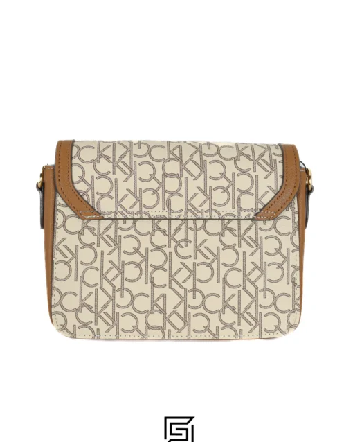 Bags,Leather leather CROSS CK BATTERN SMALL Beige Ck