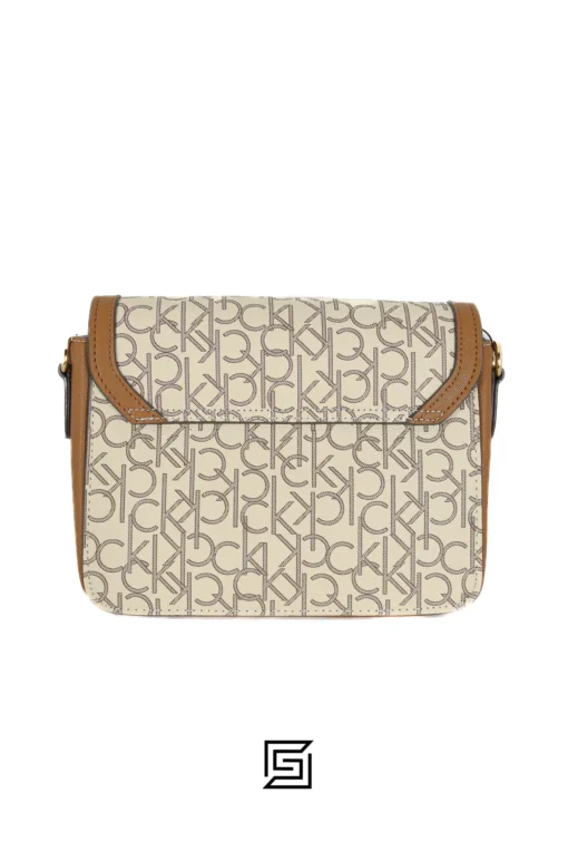 Bags,Leather leather CROSS CK BATTERN SMALL Beige Ck