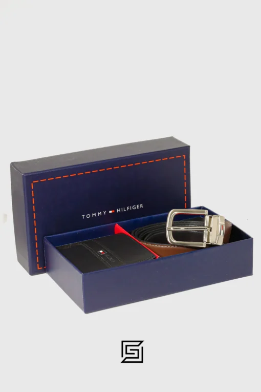 Belts,Leather,Men,Wallets,Men leather TOMMY SET BELTS AND WALLET Tommy Hilfiger