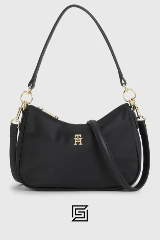 Bags,Leather,Women bags Tommy Hilfiger AW0AW14463 Women's Monogram Shoulder Bag Tommy Hilfiger