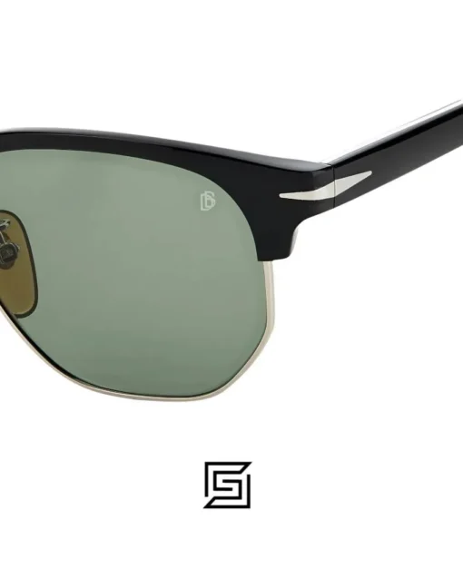 For men,Sunglasses David Beckham sunglasses DB 1002/S - Black Ruthenium - Green Lightgreen Antireflex David Beckham