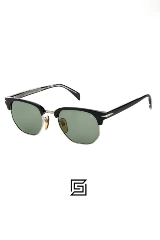 For men,Sunglasses David Beckham sunglasses DB 1002/S - Black Ruthenium - Green Lightgreen Antireflex David Beckham