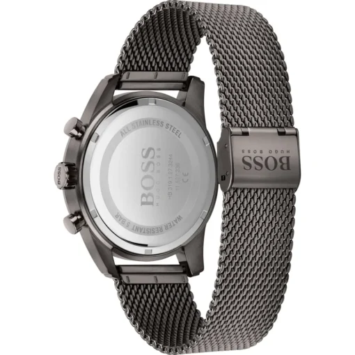 For men,Original Watches Hugo Boss original-watches Chronograph Quartz Watch for Men with Grey Stainless Steel Mesh Bracelet - 1513837, Grey, bracelet Hugo Boss