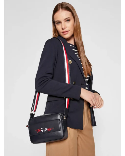 Bags,For women,Leather leather DARK BLUE TOMMY HILFIGER BAG DW5 DESERT SKY AW0AW11073 Tommy Hilfiger