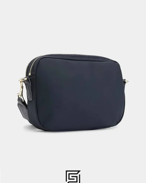 Bags,Leather,Women leather Shoulder bag Tommy Hilfiger Poppy Crossover bag dark blue AW0AW13154 Tommy Hilfiger