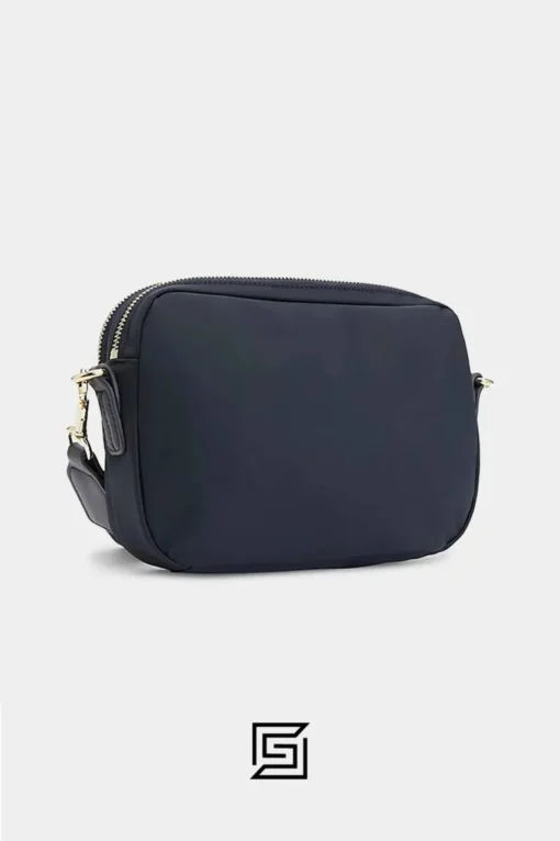 Bags,Leather,Women leather Shoulder bag Tommy Hilfiger Poppy Crossover bag dark blue AW0AW13154 Tommy Hilfiger