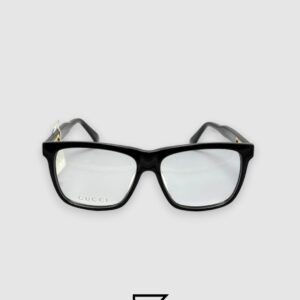 ⁦Gucci GG0268 Optical Glasses -  Black Frame with Gold Logo⁩ - الصورة ⁦2⁩