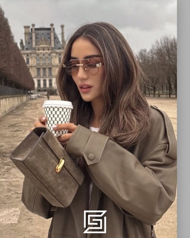 Bottega Veneta BV1342 002 Light Honey Lenses and Silver x Gold Frame Luxury Aviator Sunglasses