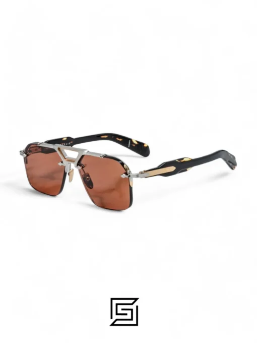 Men,Sunglasses sunglasses Jacques Marie Mage SILVERTON/Half Gold Silver - Red Jacques Marie Mage