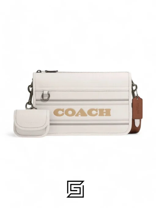 leather Heritage Convertible Crossbody With Coach Stripe CG998